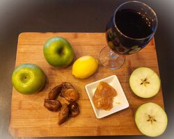 jabłka figi miód wino cytryna